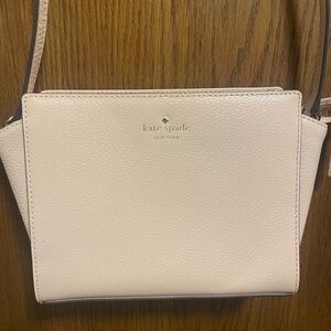 kate spade pale pink leather crossbody bag